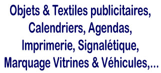 objet et textiles punlicitaires, habillage voiture et panneaux en Guadeloupe